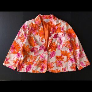 suzane Graver floral blazer jacket women’s plus size 24W